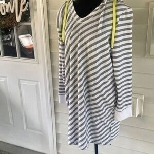 DKNY large hooded tunic sweater​​​